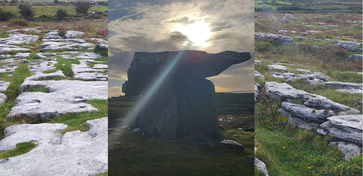 Poll na mbrón/ poll na brón (Poulnabrone) Dolmen, County Clare.